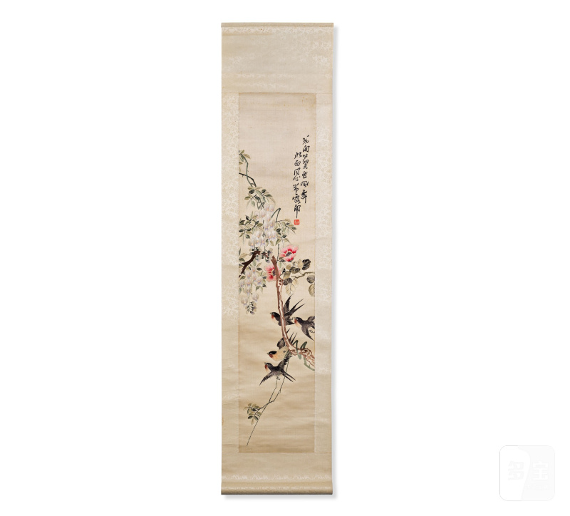二十世紀 緞繡花鳥紋立軸四幅 | A SET OF FOUR EMBROIDERED 'BIRD' SCROLLS - 图25